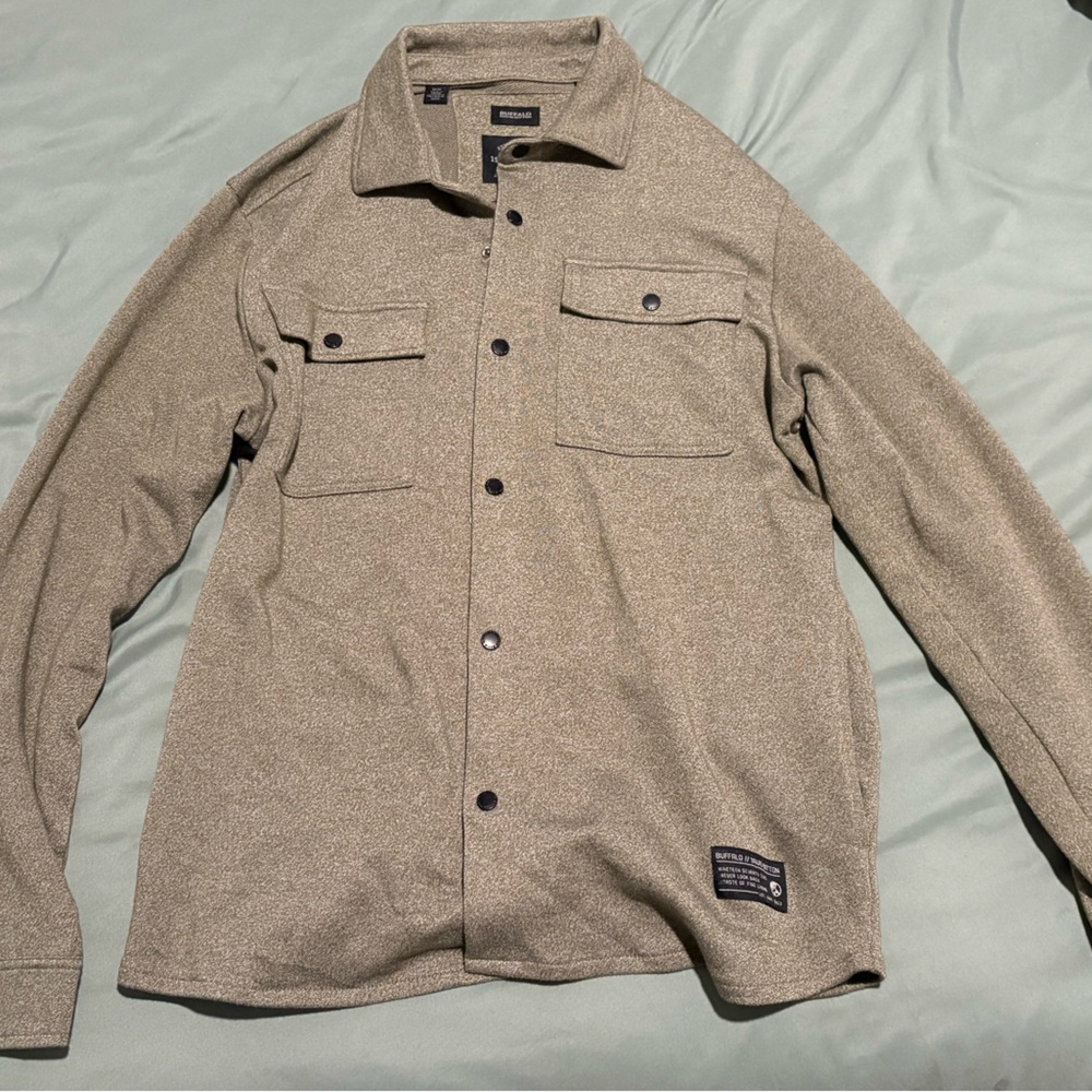 Buffalo David Bitton Men's Olive Green Shirt Jacket